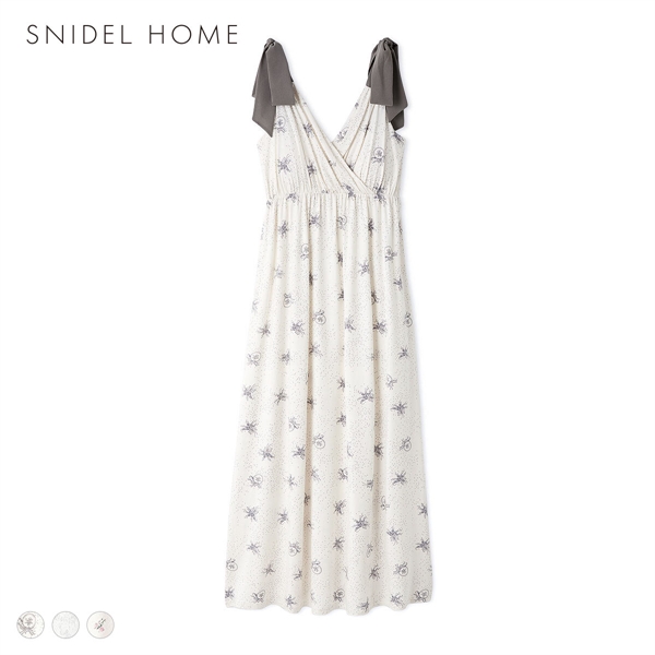 スナイデルホーム Moilis 肩リボンワンピース カップイン カップ付き パッド付き パジャマ ルームウェア SNIDEL HOME