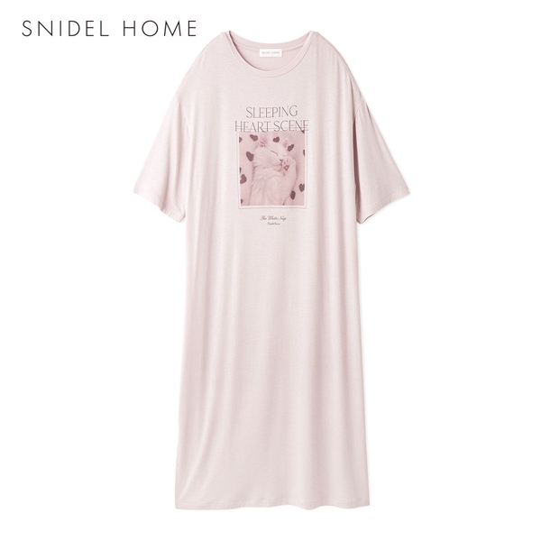 スナイデルホーム 接触冷感 ネコTシャツワンピース パジャマ ルームウェア SNIDEL HOME