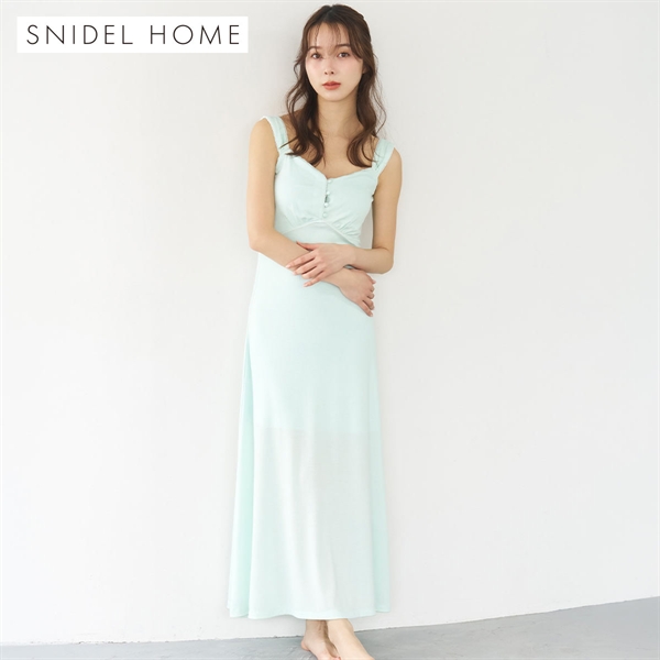 スナイデルホーム カットワンピース カップ付き パッド付き カップイン パジャマ ルームウェア SNIDEL HOME