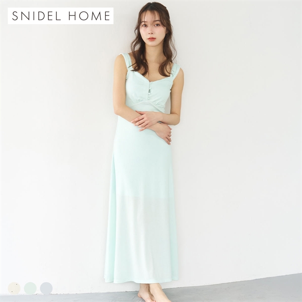 スナイデルホーム カットワンピース カップ付き パッド付き カップイン パジャマ ルームウェア SNIDEL HOME