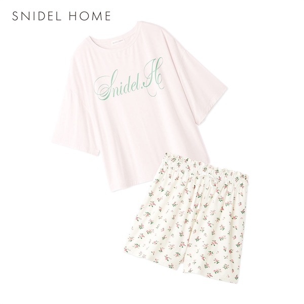 スナイデルホーム 接触冷感 Tシャツセットアップ 上下セット パジャマ ルームウェア SNIDEL HOME