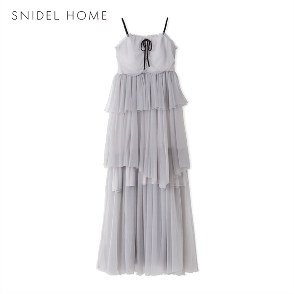 スナイデルホーム カップインチュールキャミワンピース カップイン パッド付き パジャマ ルームウェア SNIDEL HOME