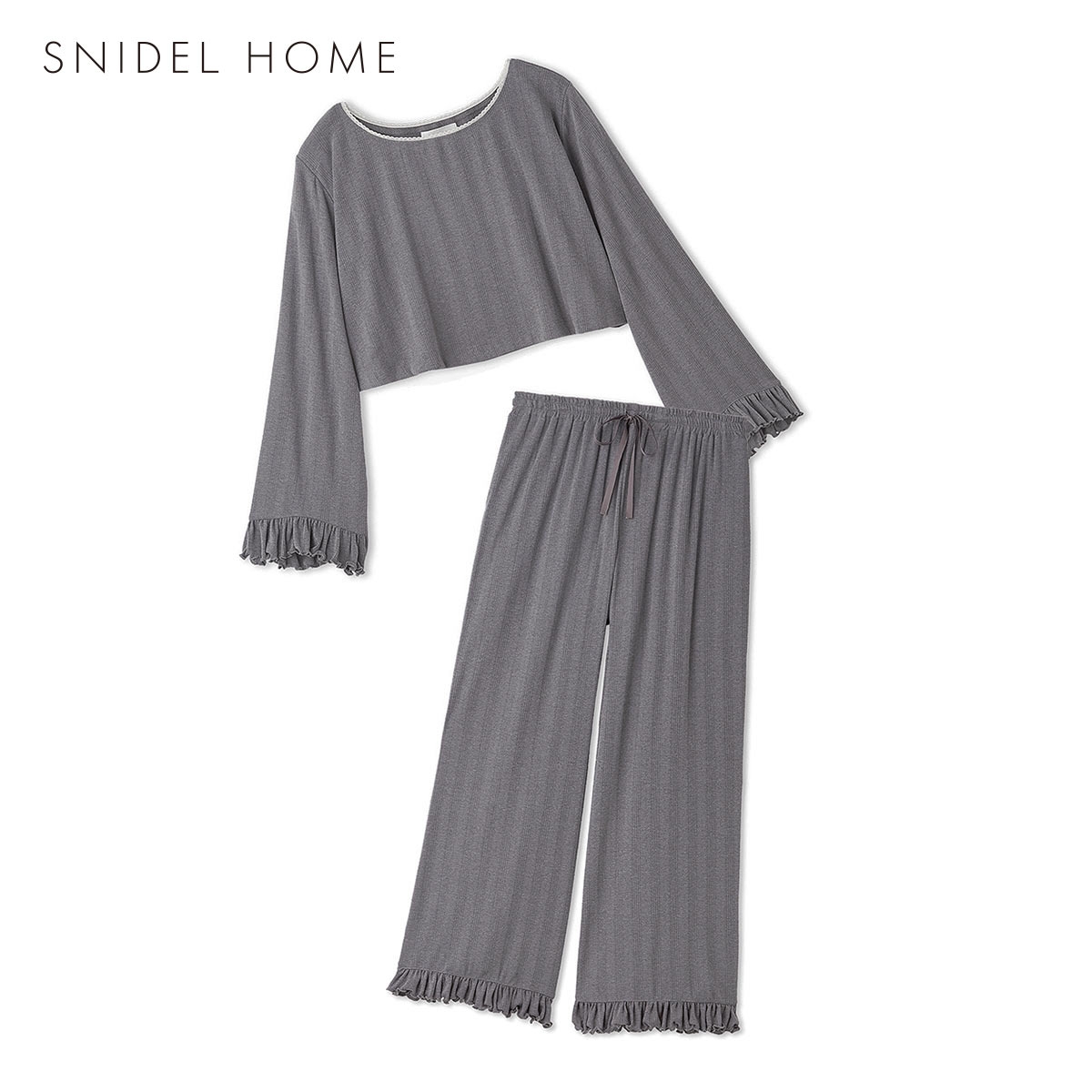 スナイデルホーム ポインテールセットアップ パジャマ ルームウェア SNIDEL HOME(GY-グレー-Free)