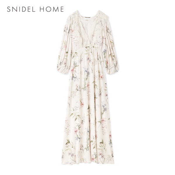 スナイデルホーム カシュクールレースカップインワンピース カップ付き パッド付き パジャマ ルームウェア SNIDEL HOME