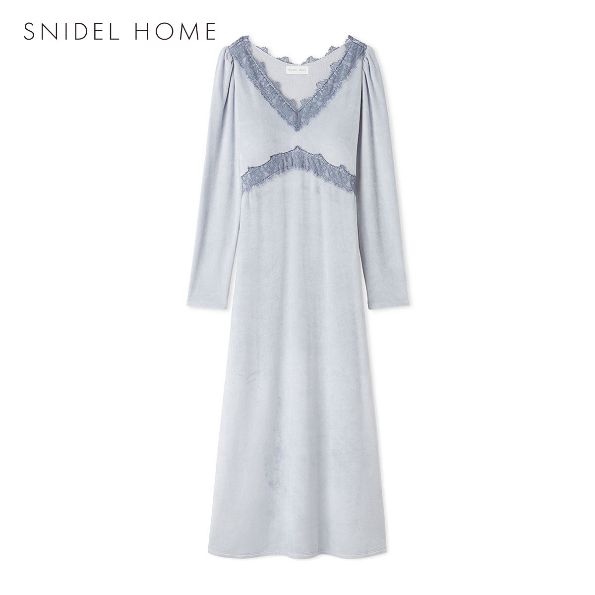 スナイデルホーム イフミック(R) シルキーフリースカップインワンピース カップ付き パッド付き ルームウェア SNIDEL HOME IFMC.(BU-ブルー-Free)