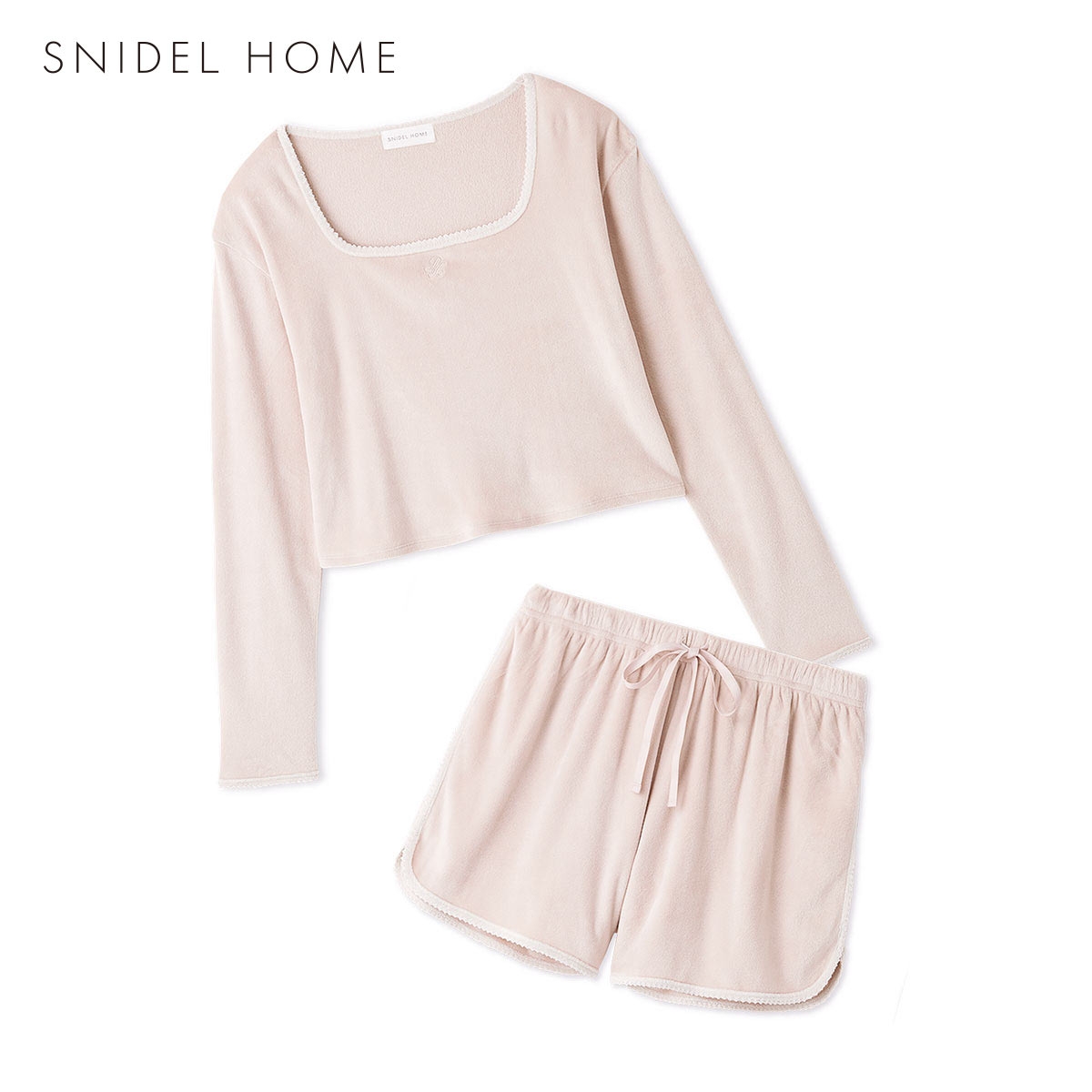スナイデルホーム イフミック(R) シルキーフリースセットアップ パジャマ ルームウェア SNIDEL HOME(PI-ピンク-Free)