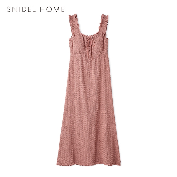 スナイデルホーム ポップコーンカットワンピース カップイン パッド付き 上下セット パジャマ ルームウェア SNIDEL HOME