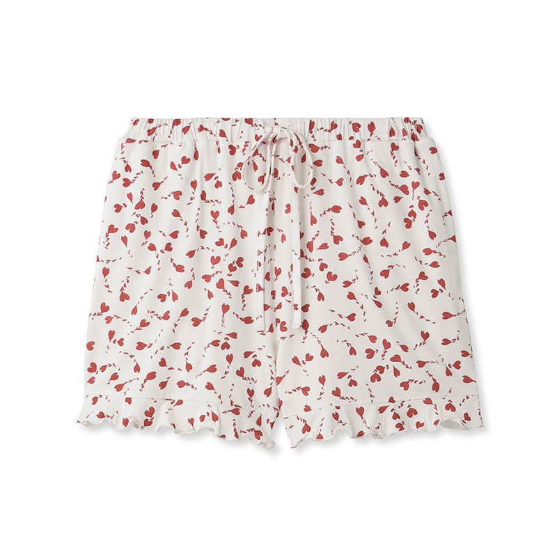 スナイデルホーム SNIDEL HOME 【Eco Rayon】ショートパンツ パジャマ ルームウェア(RE-レッド-Free)