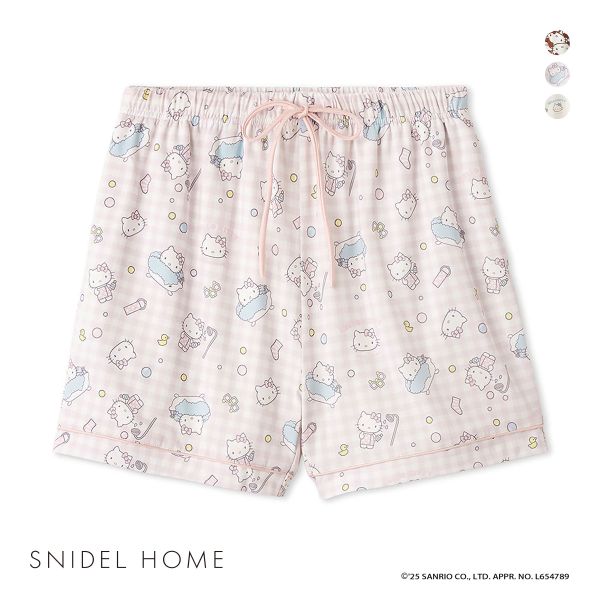 スナイデルホーム ハローキティ 総柄ショートパンツ パジャマ ルームウェア HELLO KITTY SNIDEL HOME