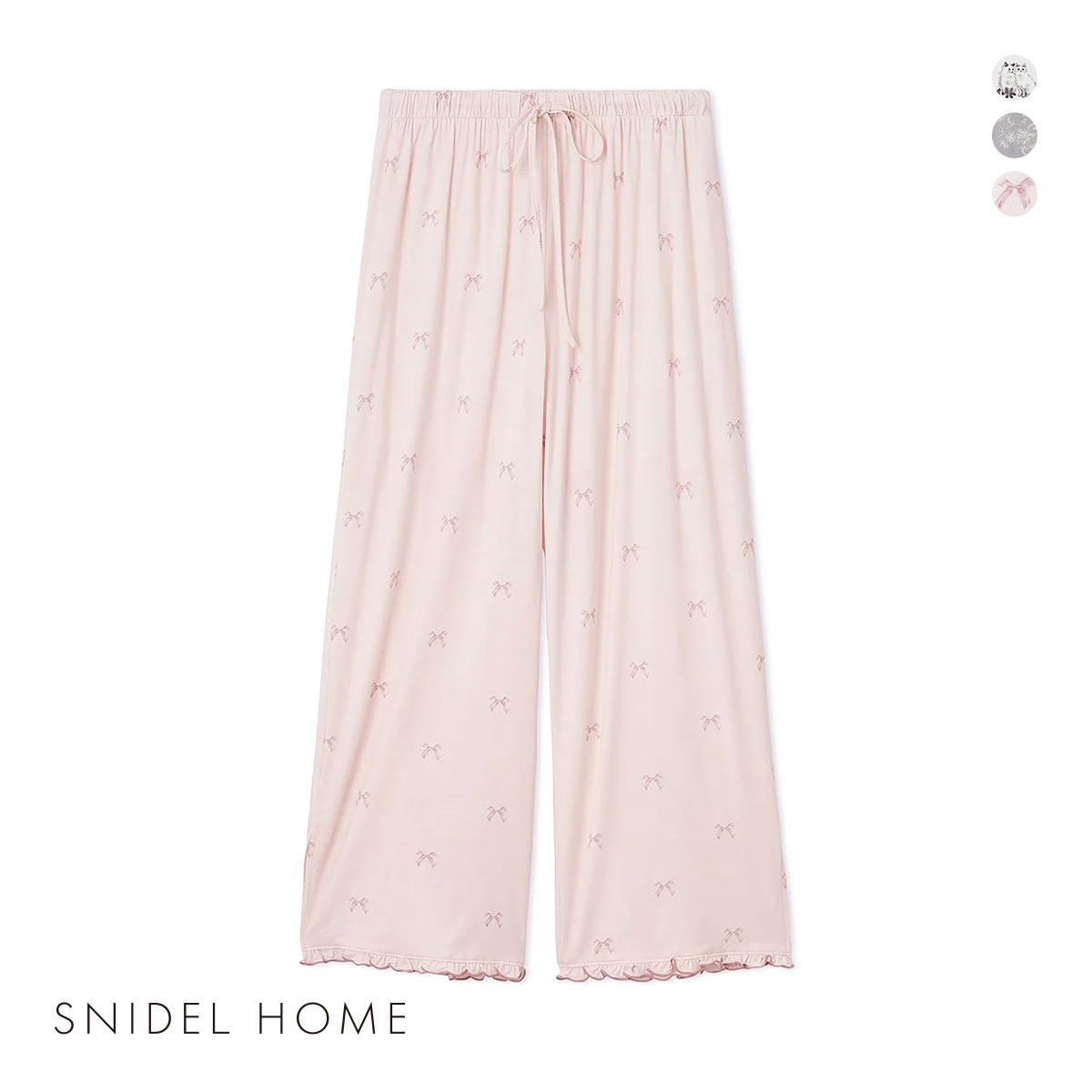 【SNIDEL HOME】 クロード・モネ/ロングパンツ スナイデルホーム SNIDEL HOME フリルレースカットロングパンツ