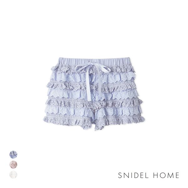 スナイデルホーム フリルレースカットショートパンツ SNIDEL HOME