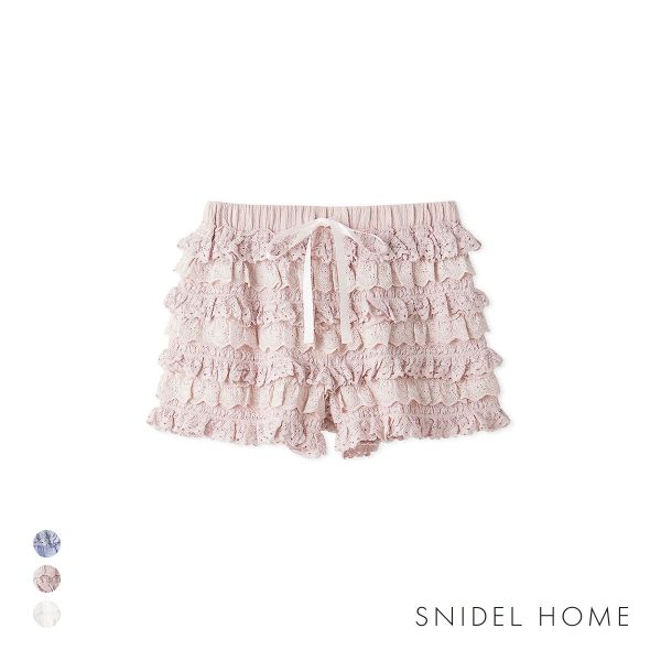スナイデルホーム フリルレースカットショートパンツ SNIDEL HOME