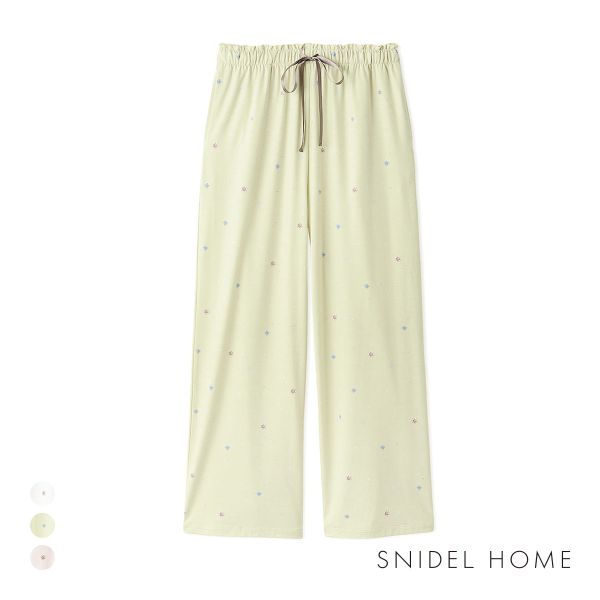 スナイデルホーム 総柄ロングパンツ 接触冷感 SNIDEL HOME