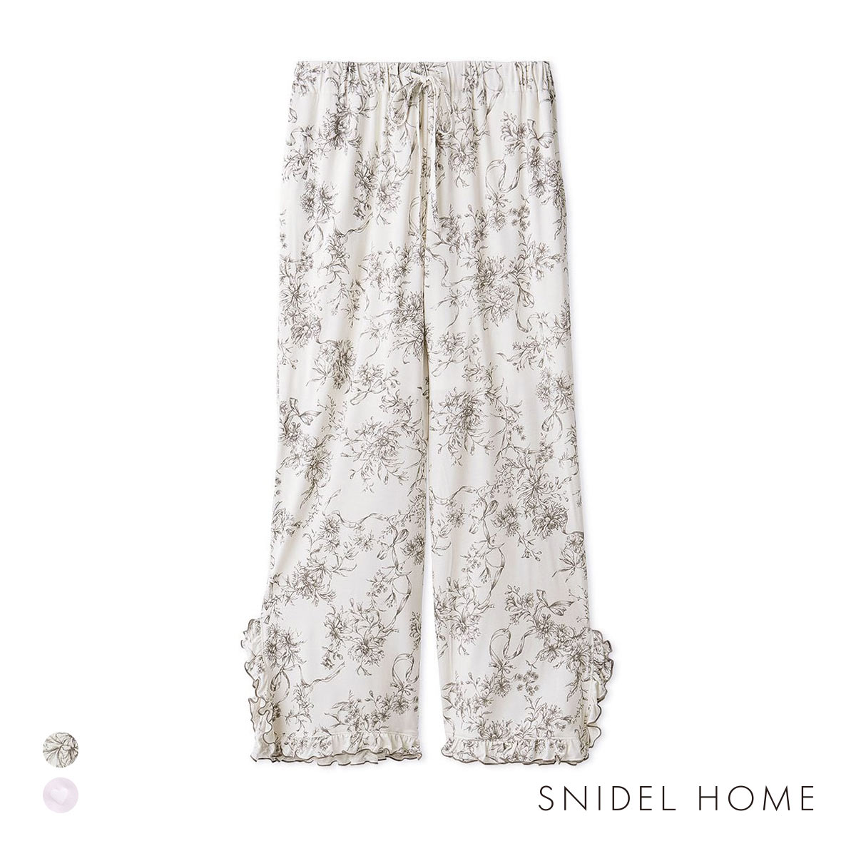 スナイデルホーム 接触冷感 カットレーヨンロングパンツ SNIDEL HOME(LBE-薄ベージュ-Free)