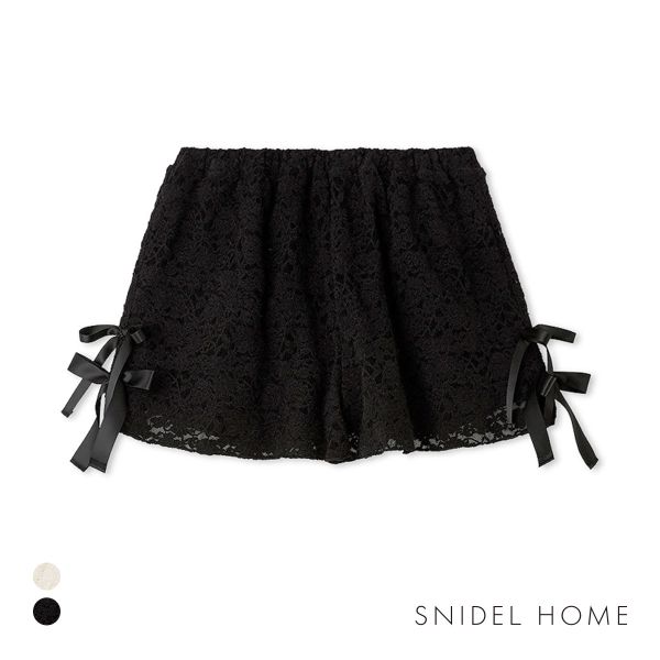 スナイデルホーム Halloween レースリボンショートパンツ SNIDEL HOME