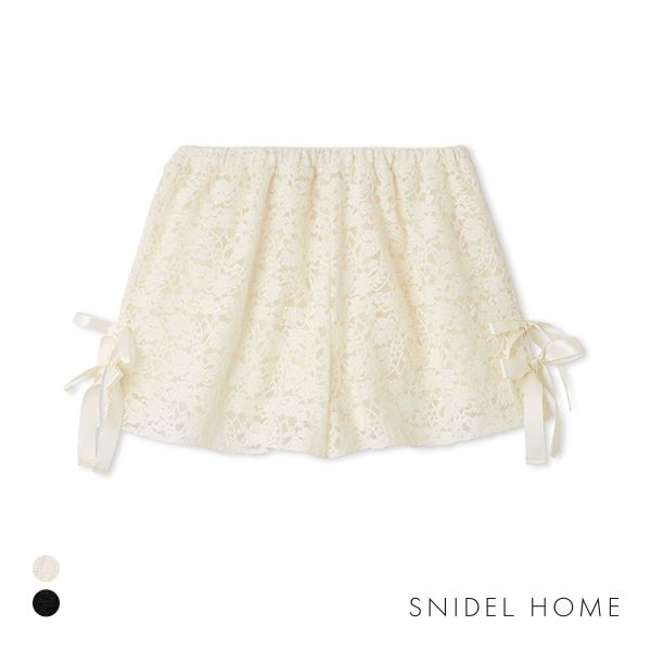 スナイデルホーム Halloween レースリボンショートパンツ SNIDEL HOME