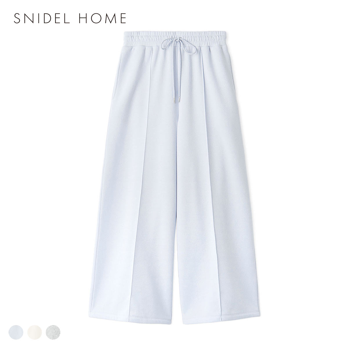 スナイデルホーム スウェットロングパンツ SNIDEL HOME パジャマ ルームウェア(LBU-薄ブルー-Free)