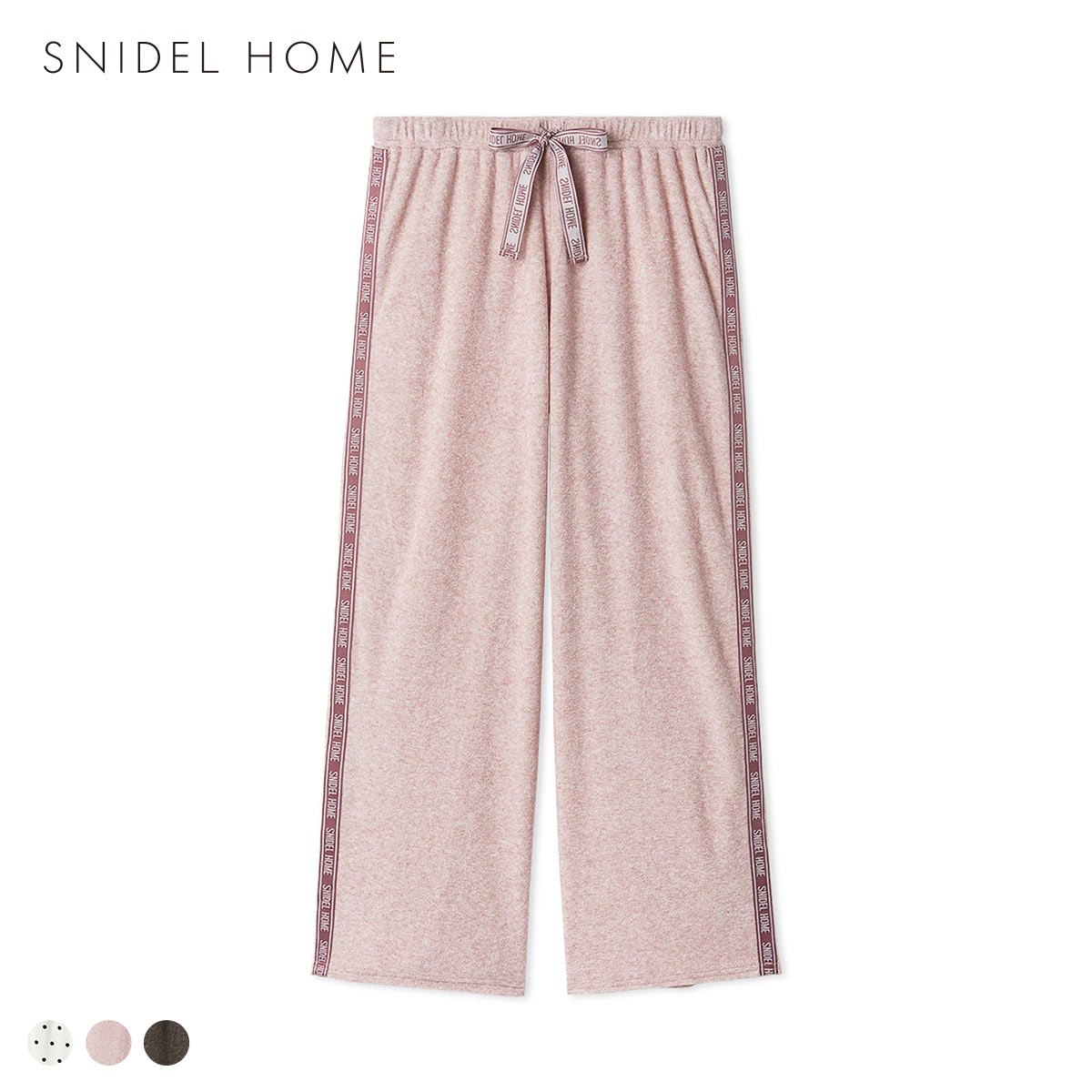 スナイデルホーム sorbet light 接触冷感 メランジパイルロングパンツ パジャマ ルームウェア SNIDEL HOME(LPI-薄ピンク-Free)
