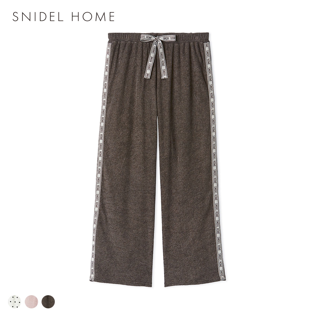 スナイデルホーム sorbet light 接触冷感 メランジパイルロングパンツ パジャマ ルームウェア SNIDEL HOME(MO-モカ-Free)