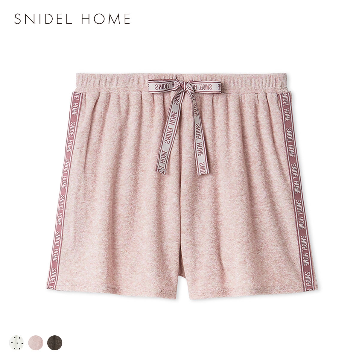 スナイデルホーム sorbet light 接触冷感 メランジパイルショートパンツ パジャマ ルームウェア SNIDEL HOME(LPI-薄ピンク-Free)