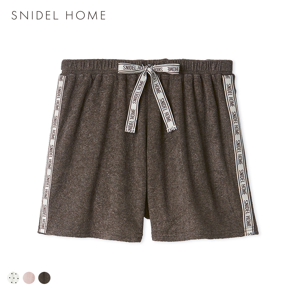 スナイデルホーム sorbet light 接触冷感 メランジパイルショートパンツ パジャマ ルームウェア SNIDEL HOME(MO-モカ-Free)