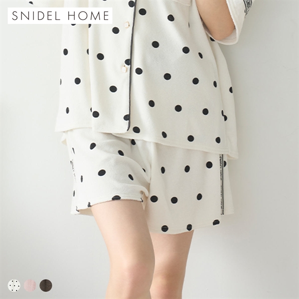 スナイデルホーム sorbet light 接触冷感 メランジパイルショートパンツ パジャマ ルームウェア SNIDEL HOME