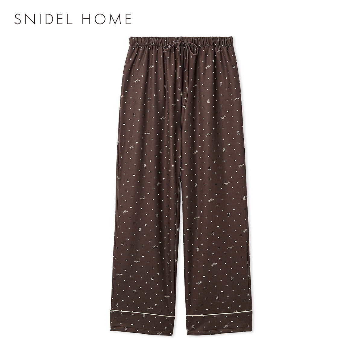 スナイデルホーム メンズ ドット柄ロングパンツ パジャマ ルームウェア SNIDEL HOME Valentine バレンタイン