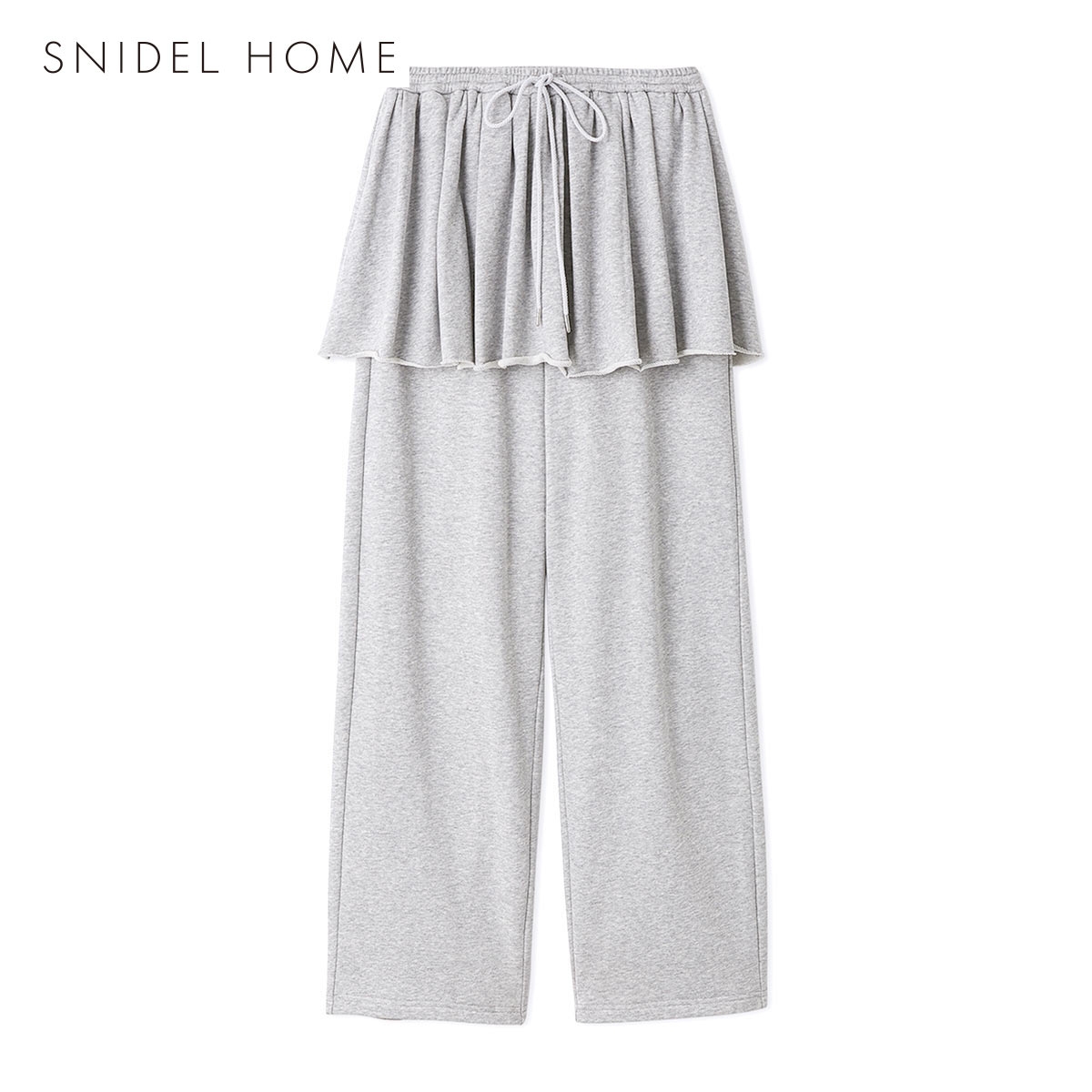 スナイデルホーム ボンディングスウェットパンツ パジャマ ルームウェア SNIDEL HOME(GY-グレー-Free)