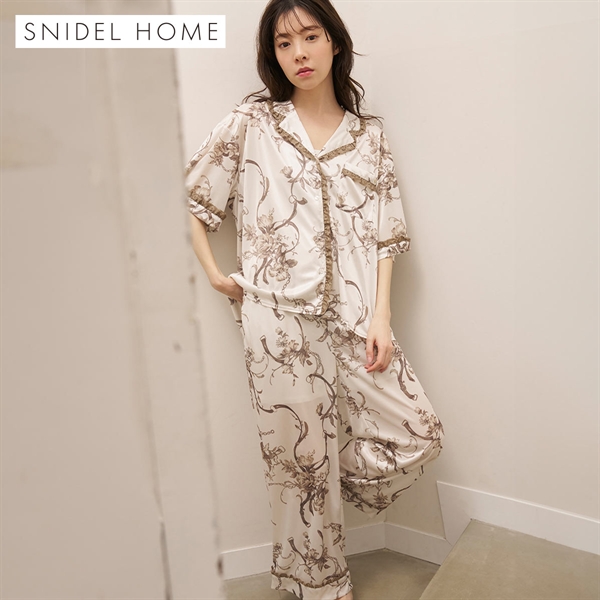 スナイデルホーム ブライトカットソースカーフロングパンツ パジャマ ルームウェア SNIDEL HOME