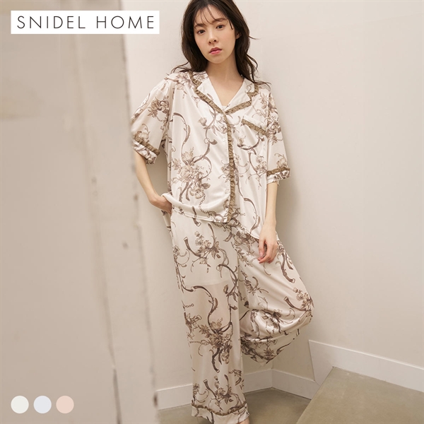 スナイデルホーム ブライトカットソースカーフロングパンツ パジャマ ルームウェア SNIDEL HOME