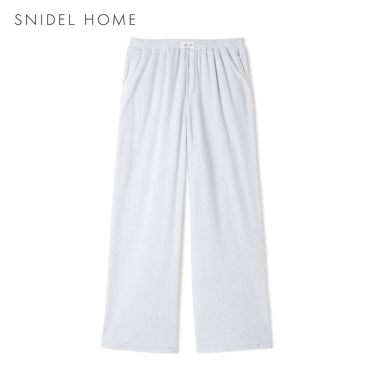 スナイデルホーム SorbetLight 接触冷感 パイルロングパンツ パジャマ ルームウェア SNIDEL HOME(SX-サックス-Free)
