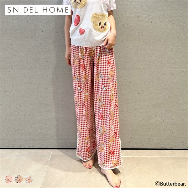 スナイデルホーム BUTTERBEAR カットロングパンツ パジャマ ルームウェア SNIDEL HOME バターベア