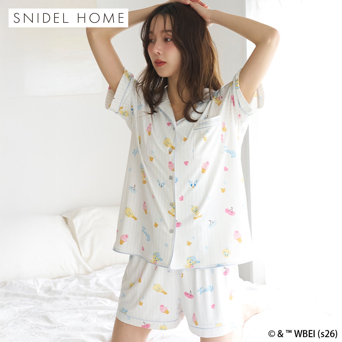 スナイデルホーム Tweety カットショートパンツ ルームウェア パジャマ SNIDEL HOME(IV-アイボリー-Free)