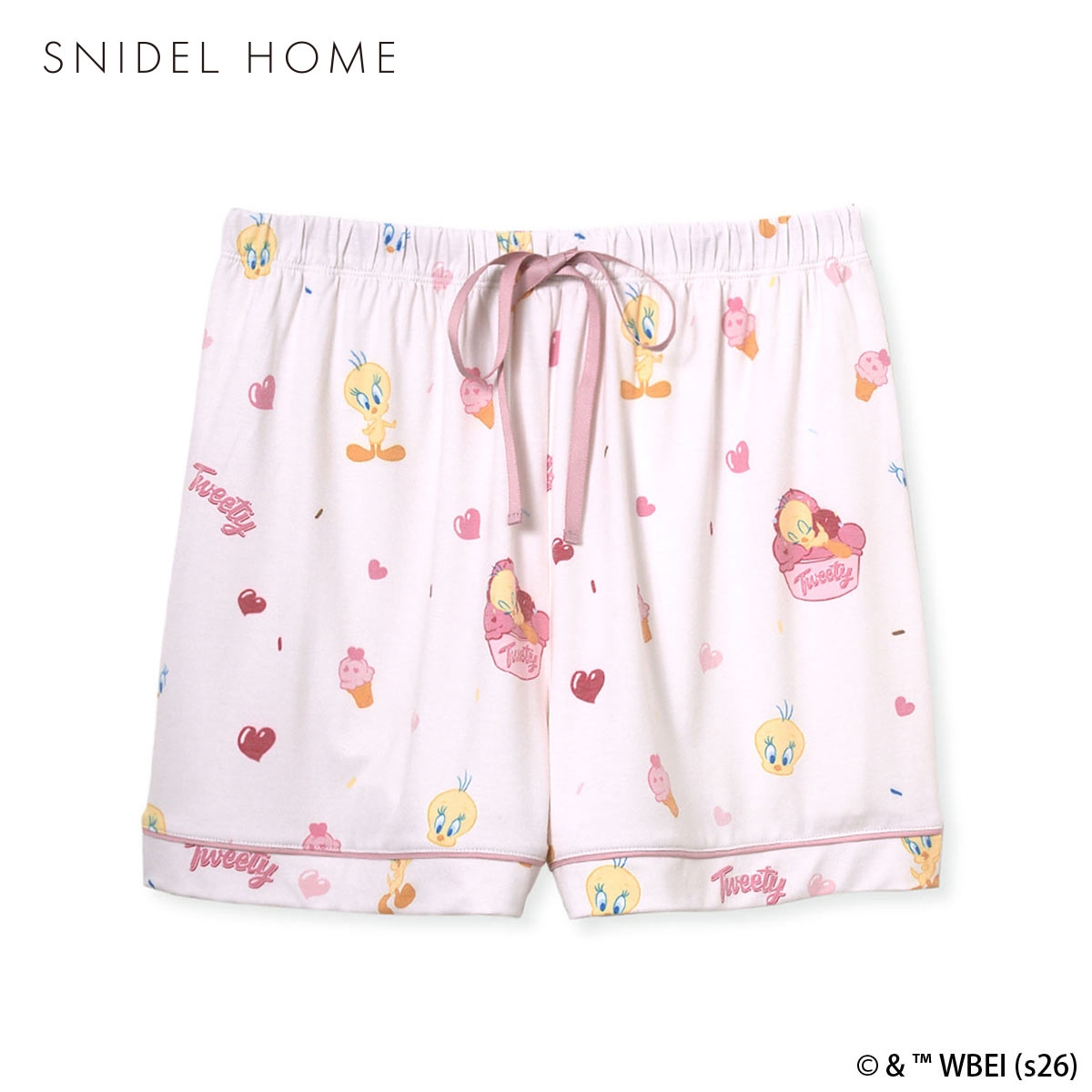 スナイデルホーム Tweety カットショートパンツ ルームウェア パジャマ SNIDEL HOME(PI-ピンク-Free)