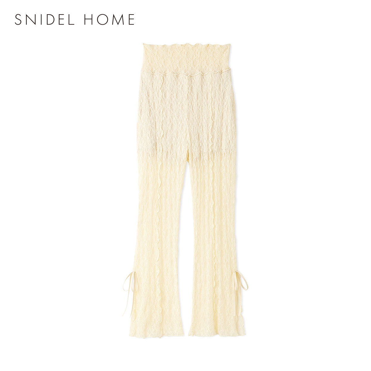 スナイデルホーム レースレギンスパンツ パジャマ ルームウェア SNIDEL HOME(YE-イエロー-Free)