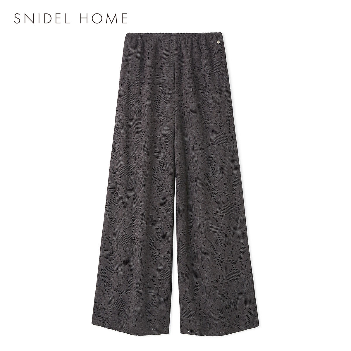 スナイデルホーム カーテンレースフレアパンツ パジャマ ルームウェア SNIDEL HOME(DGY-濃グレー-Free)