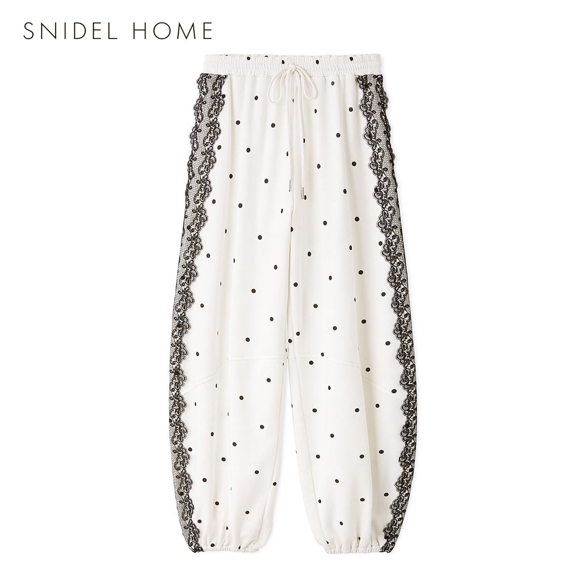 スナイデルホーム レーススウェットロングパンツ SNIDEL HOME(IV-アイボリー-Free)