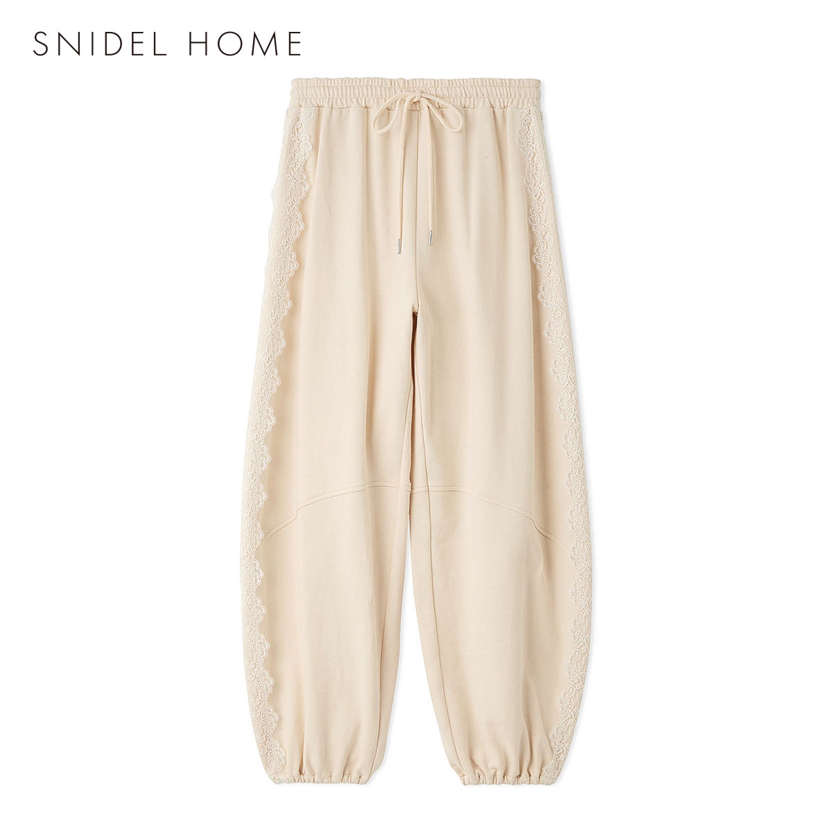 スナイデルホーム レーススウェットロングパンツ SNIDEL HOME(YE-イエロー-Free)