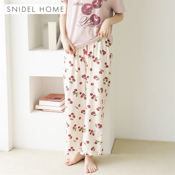 スナイデルホーム Moilis チェリーロングパンツ ルームウェア パジャマ SNIDEL HOME