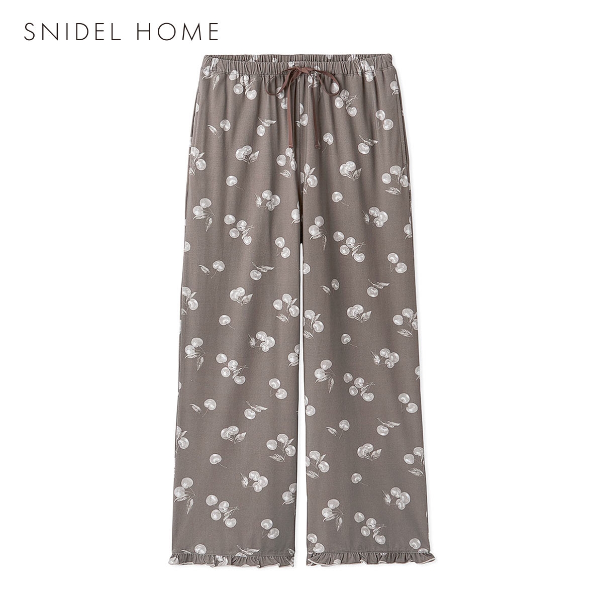 スナイデルホーム Moilis チェリーロングパンツ ルームウェア パジャマ SNIDEL HOME(GG-グレージュ-Free)