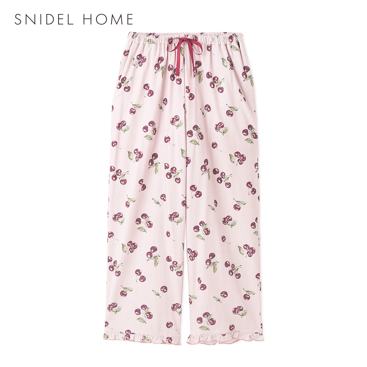 スナイデルホーム Moilis チェリーロングパンツ ルームウェア パジャマ SNIDEL HOME(LPI-薄ピンク-Free)