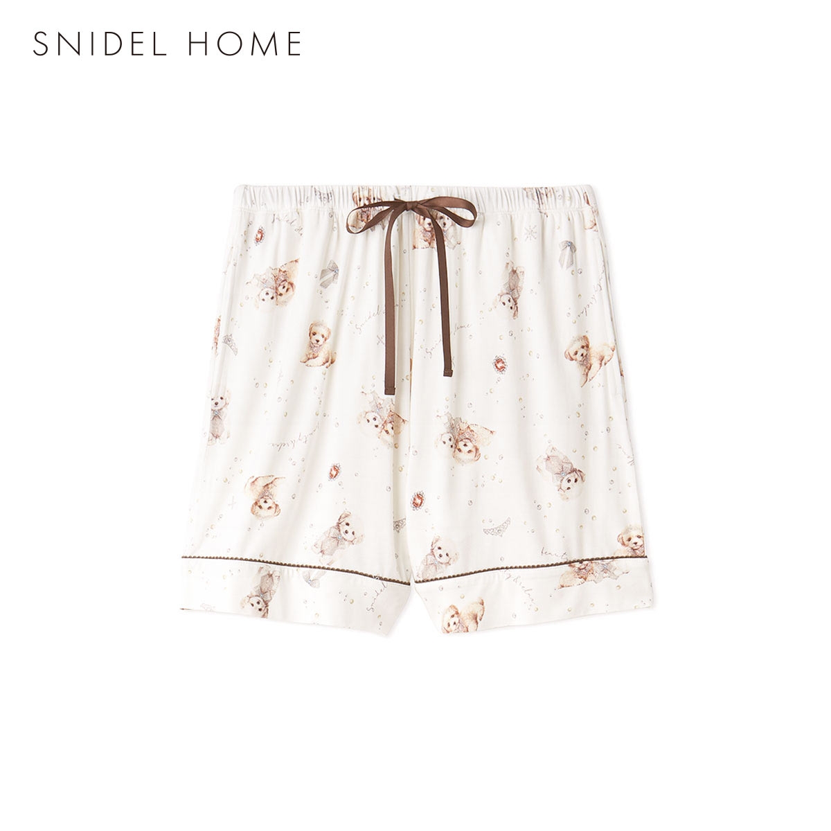スナイデルホーム DOGカットショートパンツ パジャマ ルームウェア SNIDEL HOME(IV-アイボリー-Free)