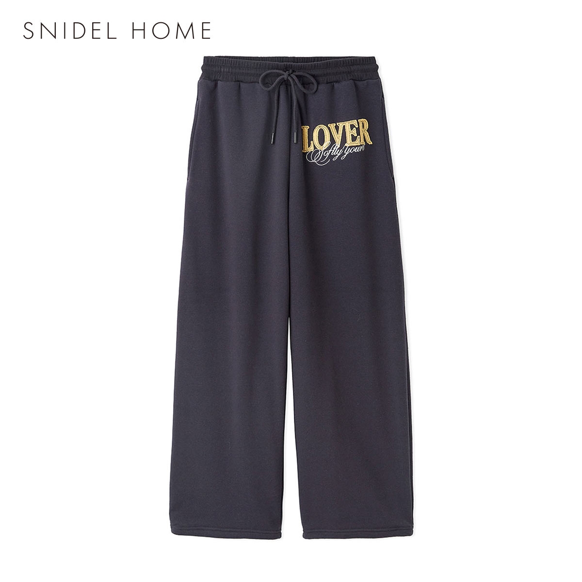 スナイデルホーム ドロストスウェットロングパンツ SNIDEL HOME(NV-ネイビー-Free)
