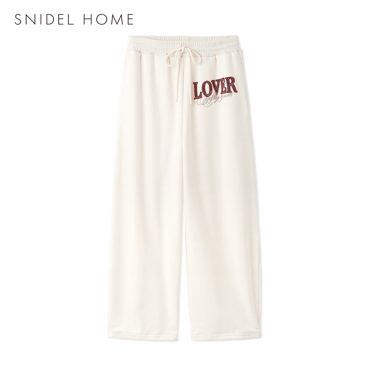 スナイデルホーム ドロストスウェットロングパンツ SNIDEL HOME(IV-アイボリー-Free)