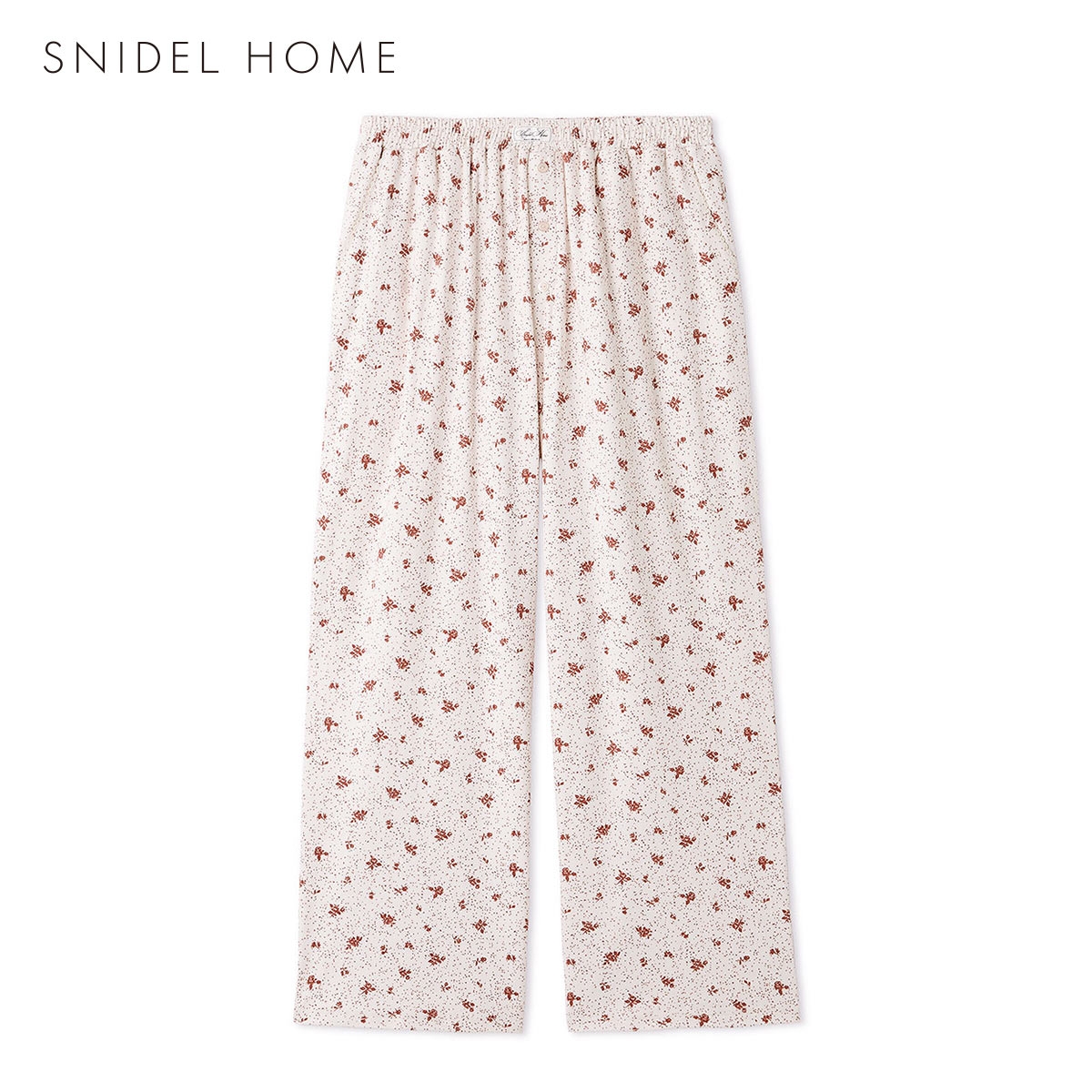 スナイデルホーム ポインテールプリントロングパンツ パジャマ ルームウェア SNIDEL HOME(IV-アイボリー-Free)