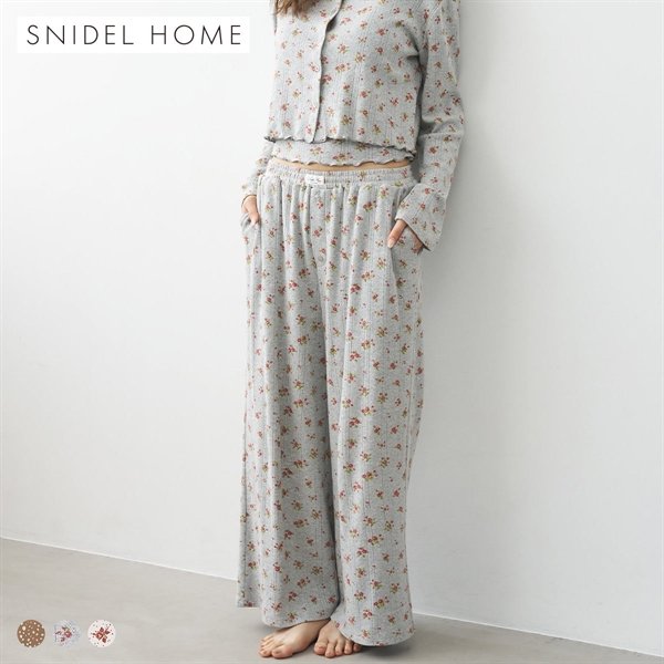 スナイデルホーム ポインテールプリントロングパンツ パジャマ ルームウェア SNIDEL HOME