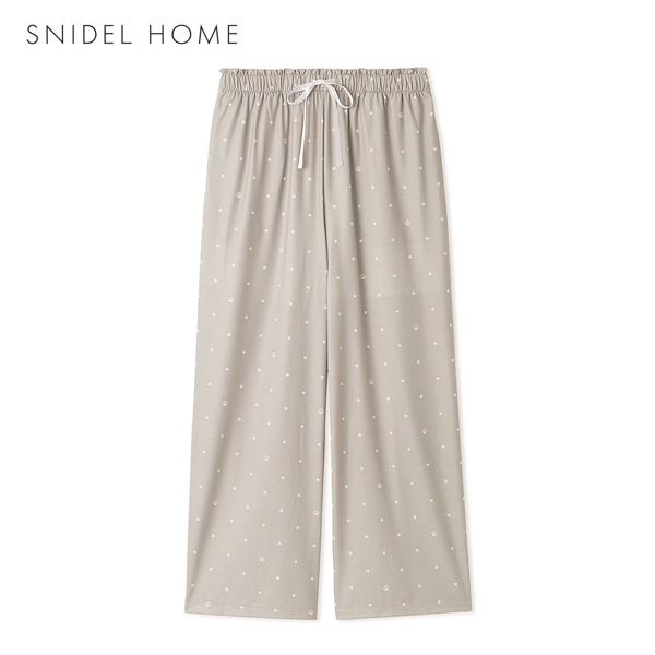 スナイデルホーム 接触冷感 肉球ドット柄カットロングパンツ パジャマ ルームウェア SNIDEL HOME