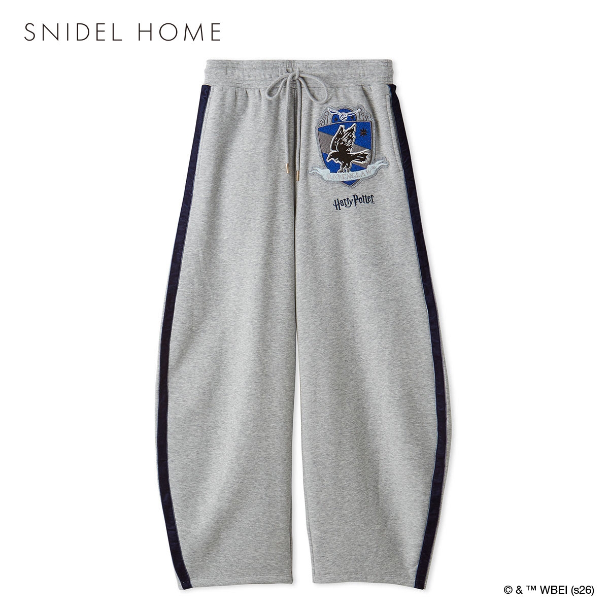 スナイデルホーム メンズ ハリー・ポッター ローブデザインスウェットロングパンツ パジャマ ルームウェア SNIDEL HOME Harry Potter(NV-ネイビー-Free)