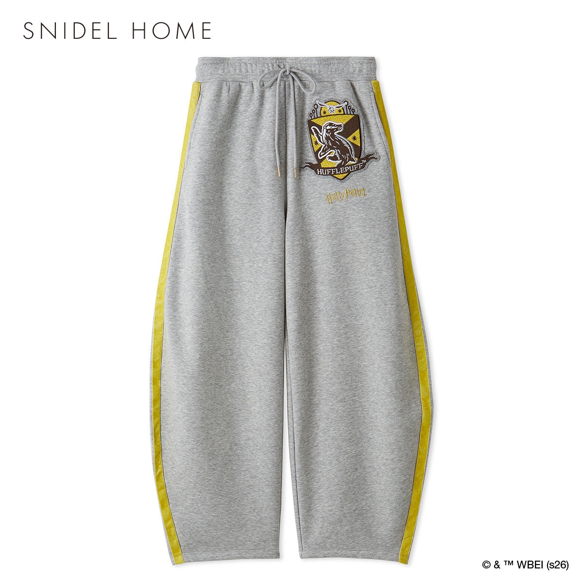 スナイデルホーム メンズ ハリー・ポッター ローブデザインスウェットロングパンツ パジャマ ルームウェア SNIDEL HOME Harry Potter(YE-イエロー-Free)