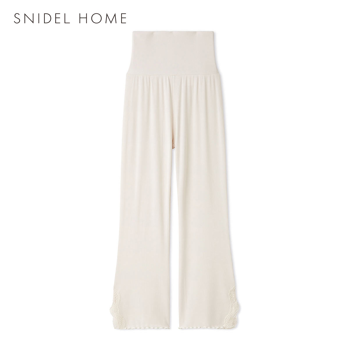 スナイデルホーム ラフィナン(R) ロングパンツ パジャマ ルームウェア SNIDEL HOME(OW-オフホワイト-Free)